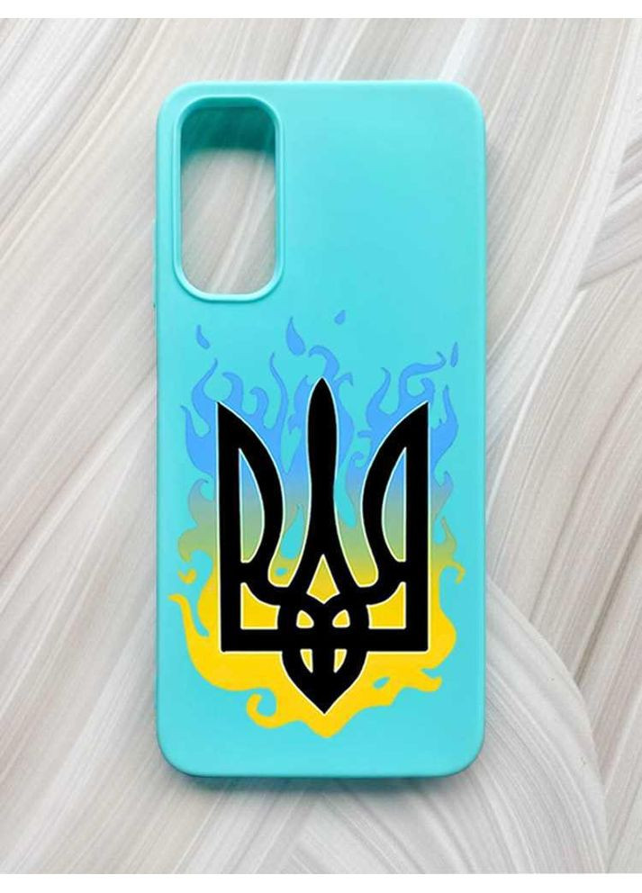 Матовый чехол на Samsung Galaxy A05s (A057) Тризуб Пламя (принт 257) Creative (355388309)