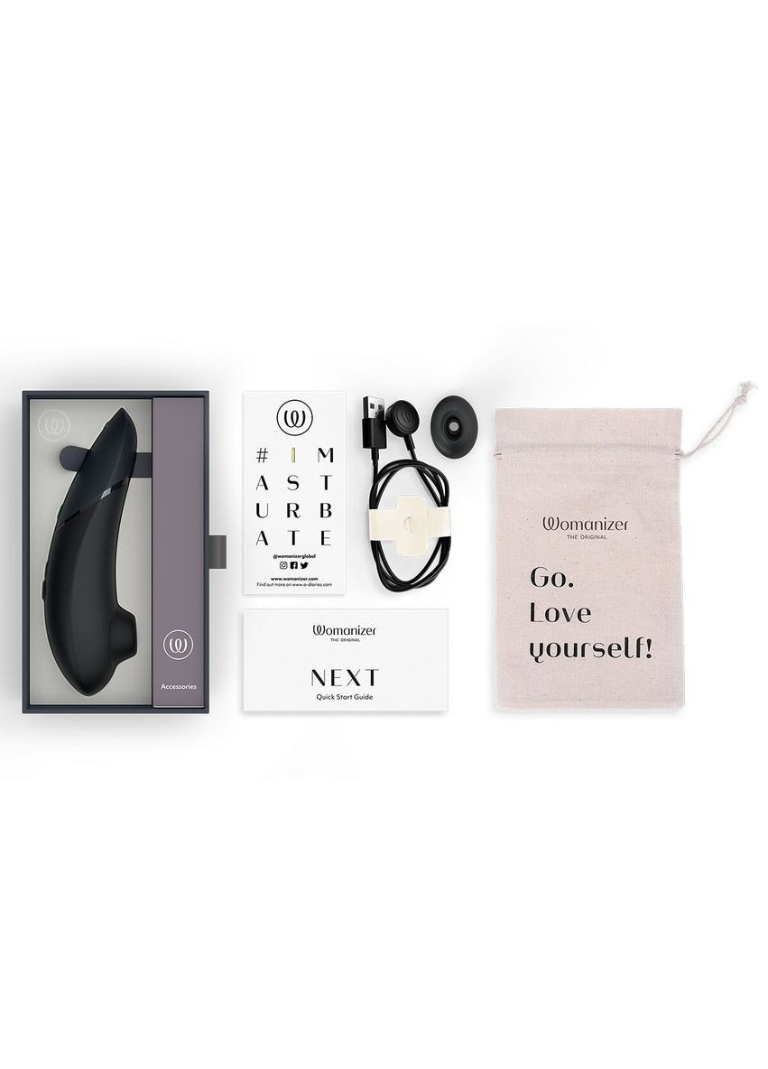 Вакуумний кліторальний стимулятор Next Black, 3D Pleasure Air, 14 рівнів інтенсивності Womanizer (369948119)