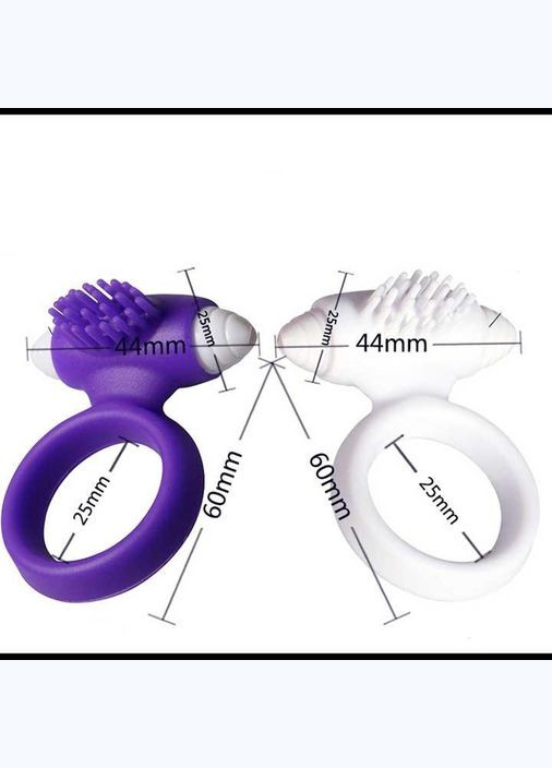Эрекционное виброкольцо со щетинками. No Brand (322400169)
