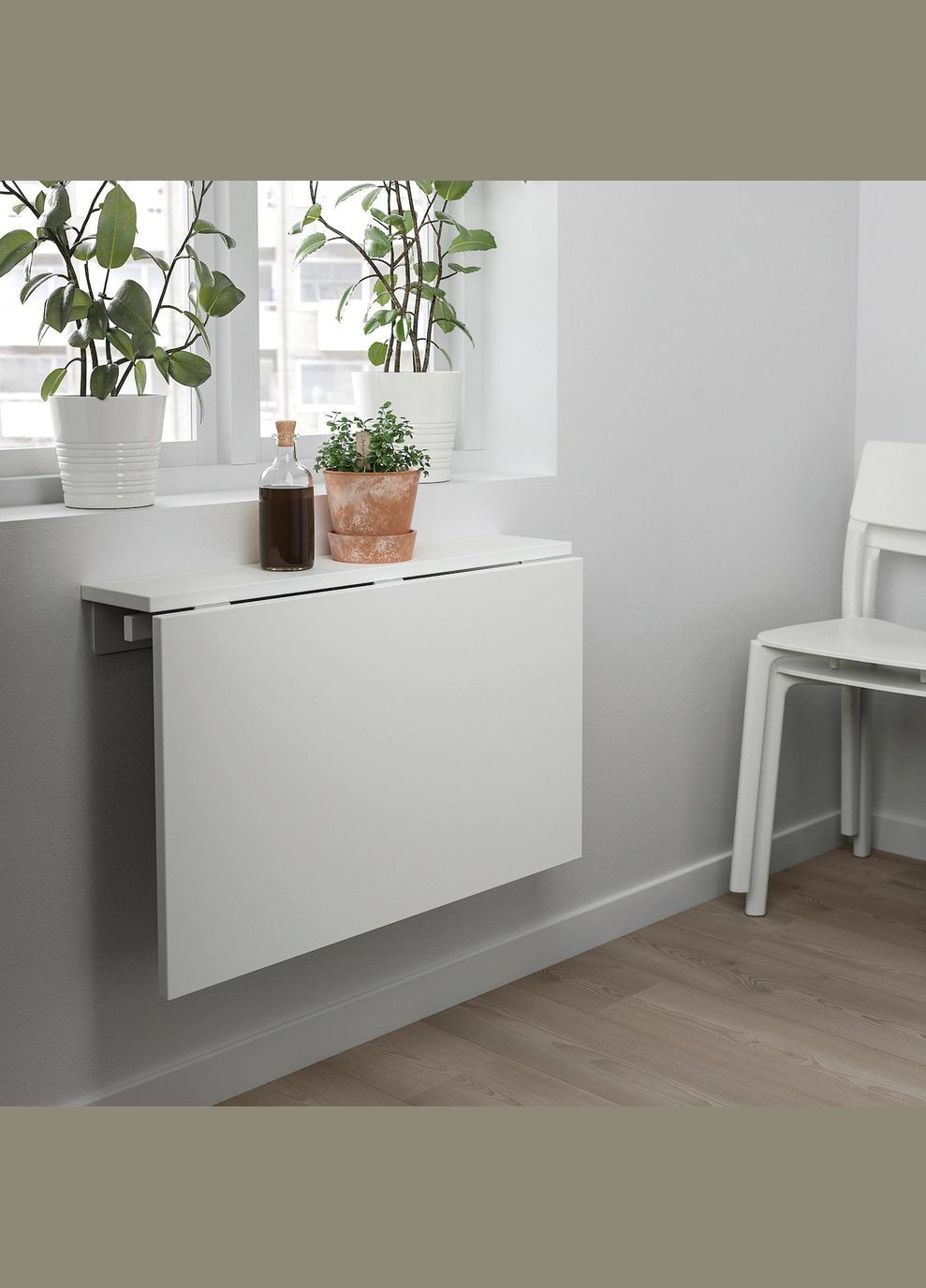 Розкладний настінний стіл ІКЕА NORBERG 74х60 см (30180504) IKEA (278406848)