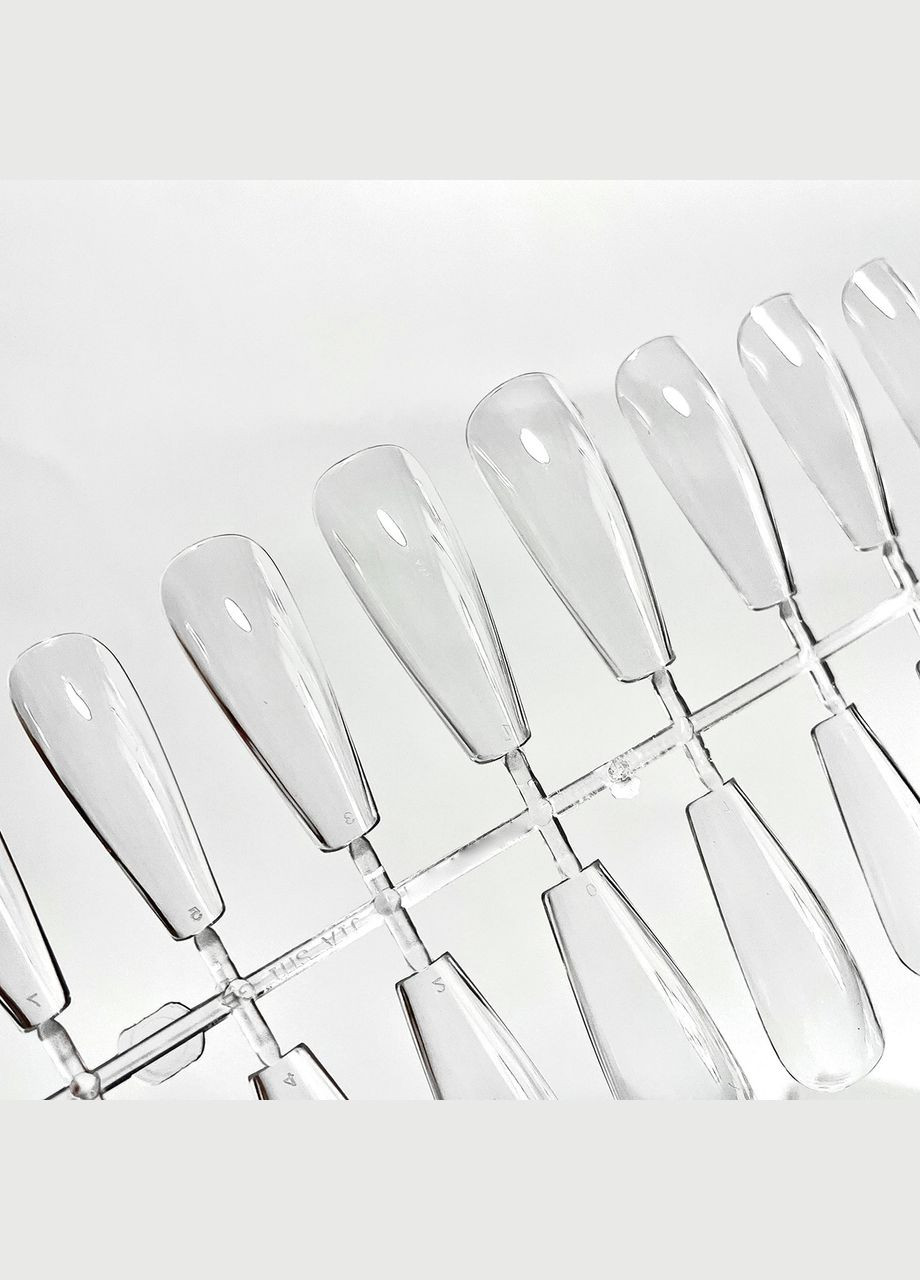 Гелевые типсы (жидкие) для наращивания 240 шт (форма балерина). Magic Girl (303635539)