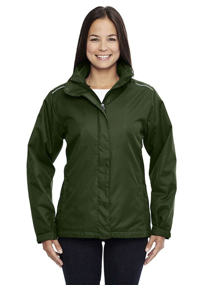 Зеленая демисезонная лыжная куртка на флисе Core 365