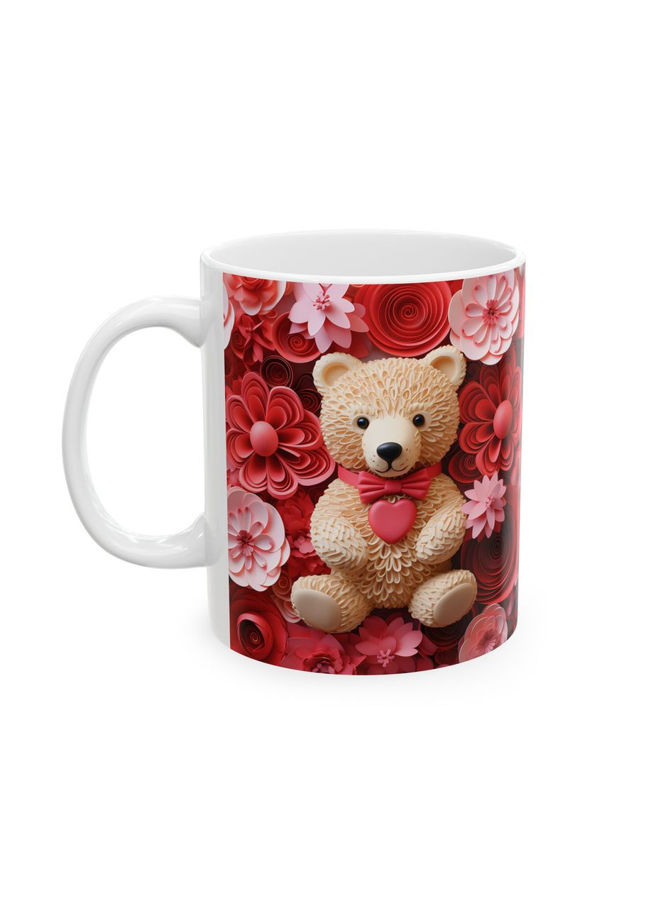 Керамическая чашка с дизайном "Плюшевый мишка" No Brand (368671662)