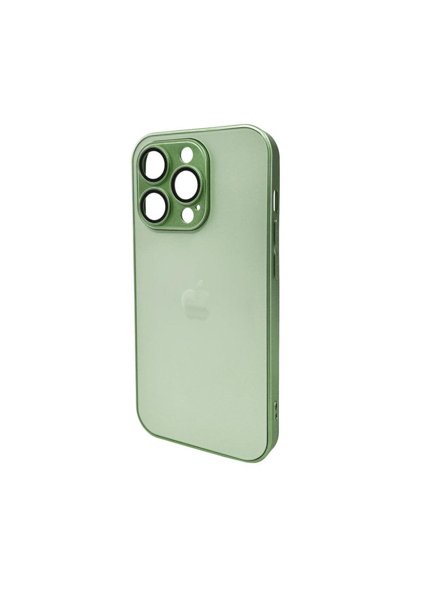 Чехол для смартфона AG Glass Matt Frame Color для iPhone 15 Pro Light Green No Brand (304732638)