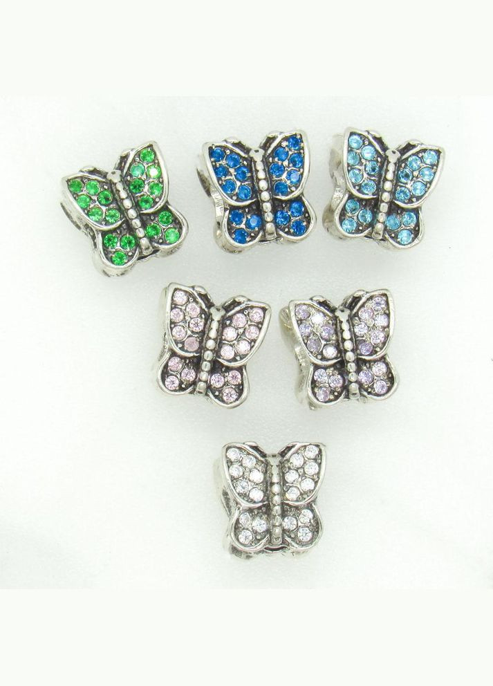 Срібний шарм "Метелик" No Brand (350667324)