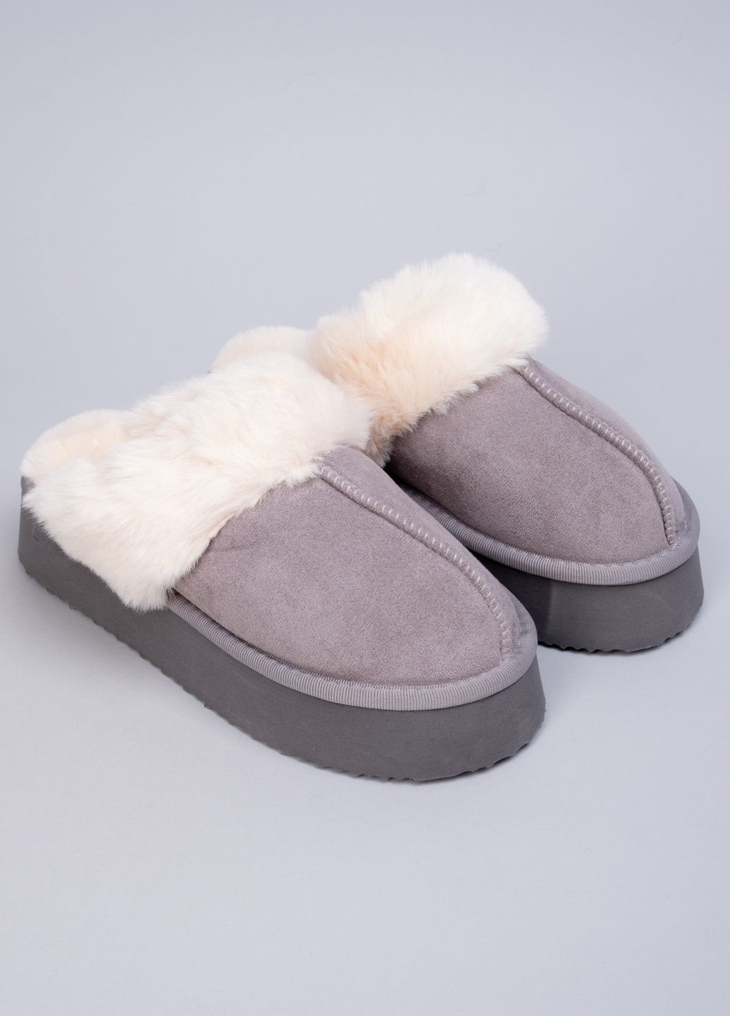 Угги женские KM1078-4 серые 344502 Power (303397136)