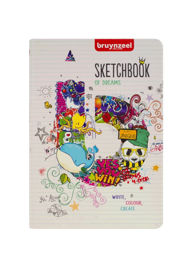 Блокнот в линейку NOTEBOOK 13х21см 140г/м2 80л бежево-белый Bruynzeel (362583141)