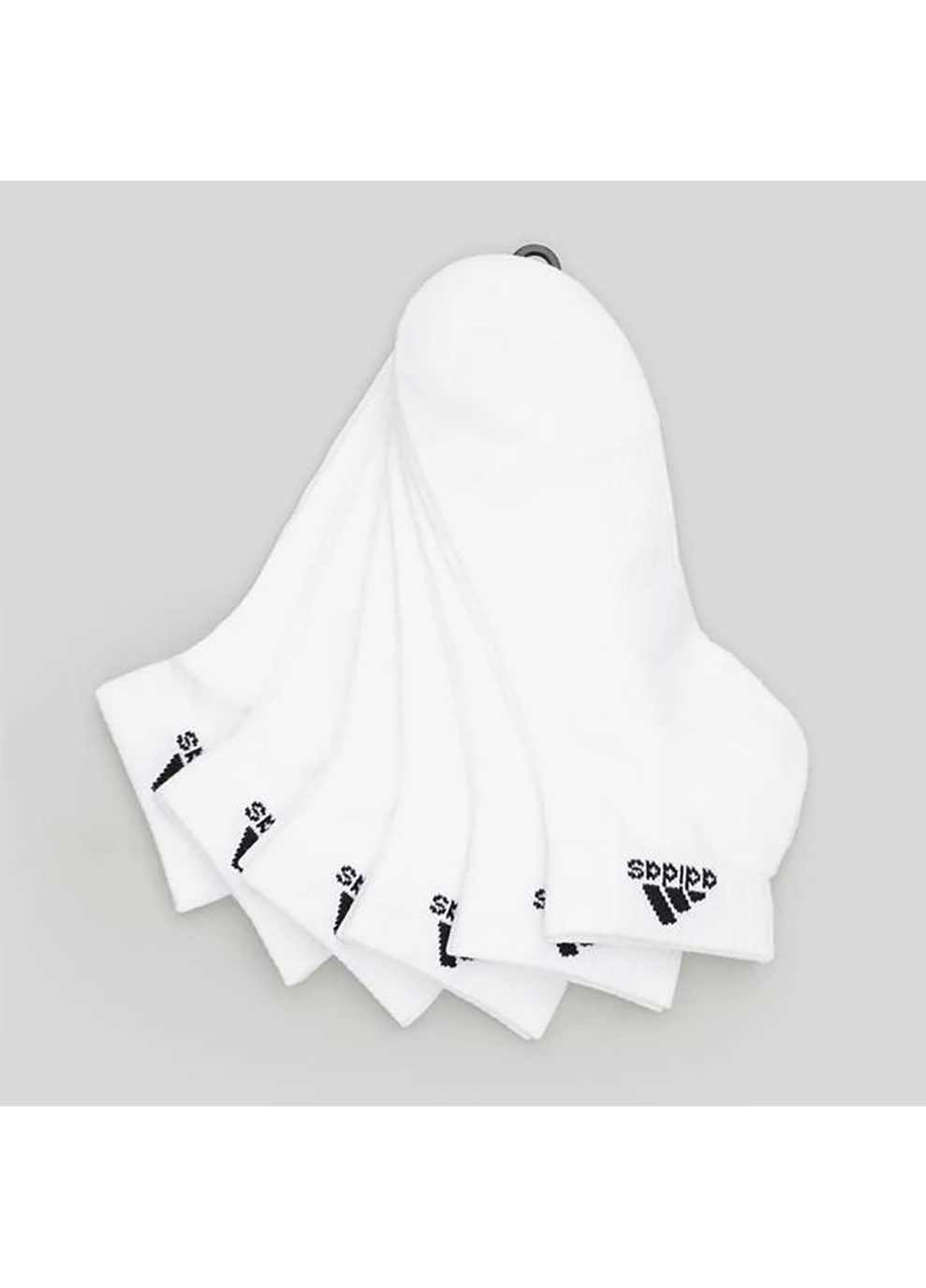 Белые носки c spw ank 6p белый, черный adidas однотонные (367586354)