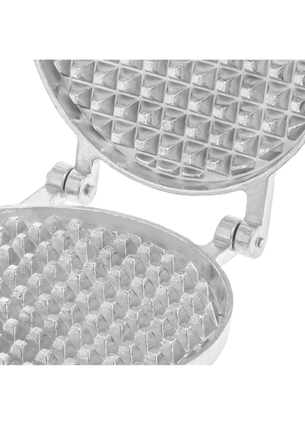 Форма алюмінієва кругла для випікання товстих бельгійських віденських вафель (вафельниця) зі знімними ручками RS (332670606)