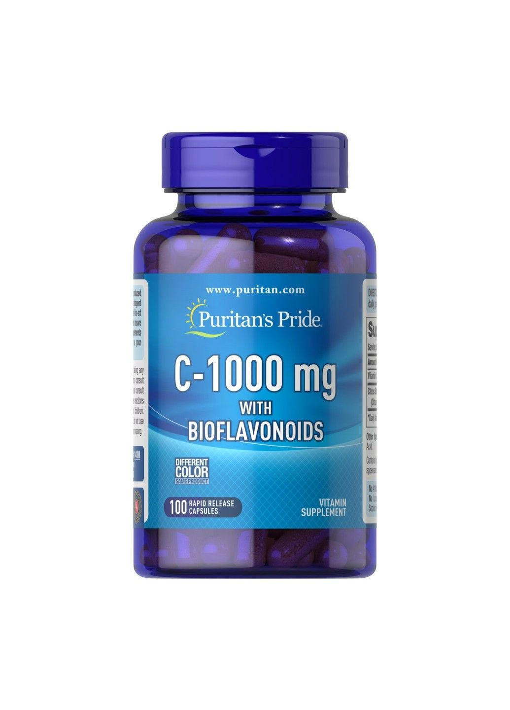 Вітамін С з Цитрусовими Біофлавоноїдами Vitamin C-1000 Bioflavonoids - 100 капсул Puritans Pride (285718698)