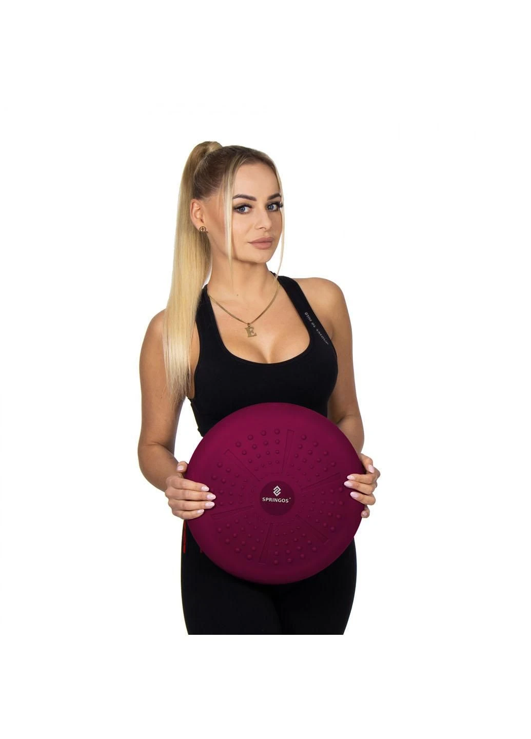 Балансировочная подушка (сенсомоторная) массажная PRO FA1070 Burgund Springos (290252747)