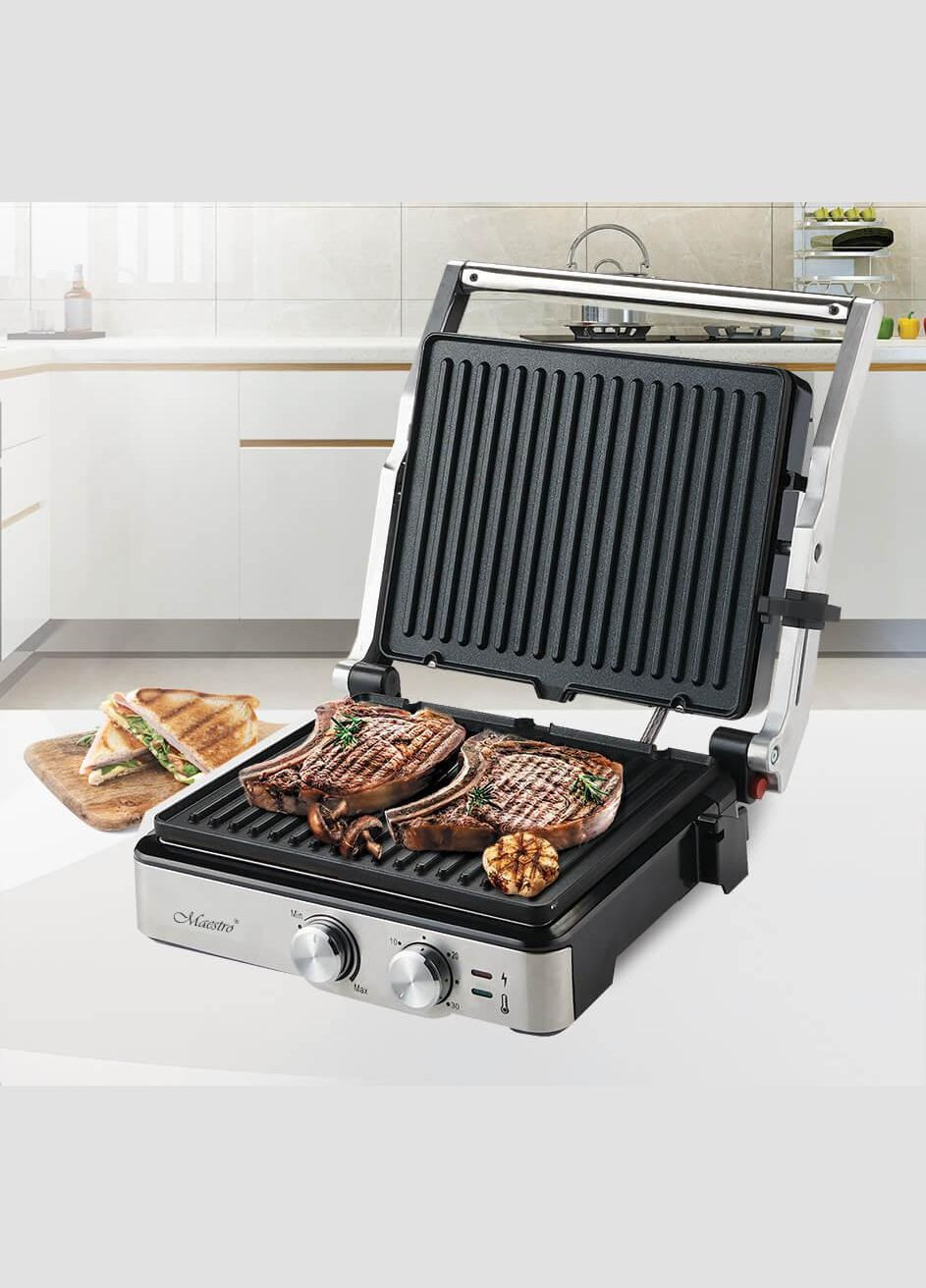 Электрогриль прижимной (гриль-пресс) 3 в 1 вафли, гриль, орех (MR-721) Maestro (334009741)