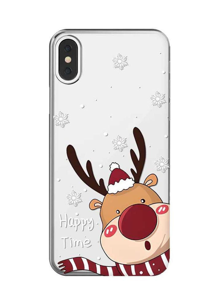 Чехол на iPhone X/Xs Зимний оленёнок (принт 155) Creative (362967286)