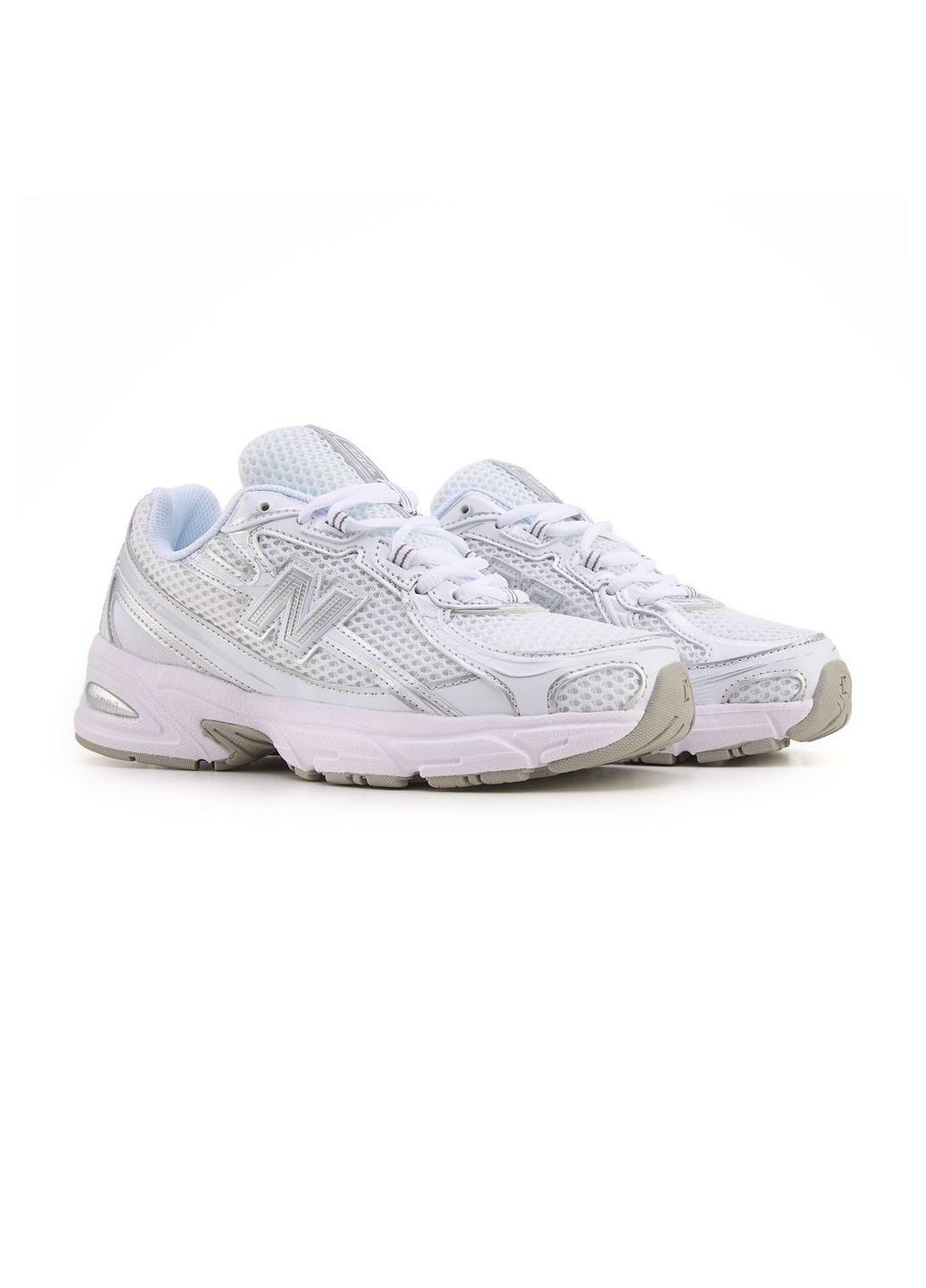 Білі літні кросівки new balance No Brand 740 White Silver