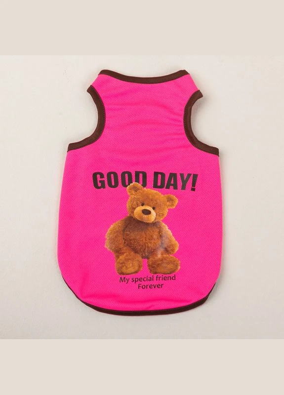 Майка для кошек Pet Style "Good Day" Красная L No Brand (323234846)
