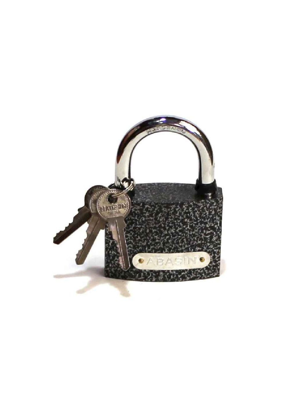 Замок навісний сірий ABASIN АВ 38 FZB (359438005)