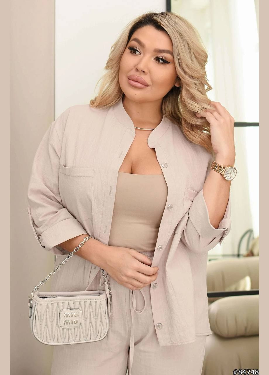 Костюм Легкий і Комфортний Льон-жатка No Brand (332767328)