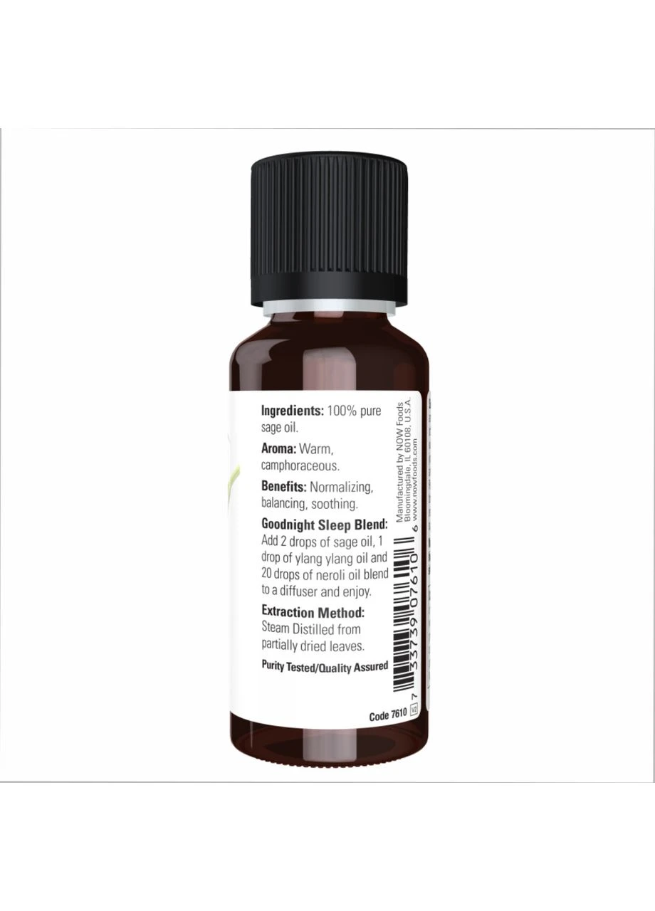 Sage Oil - 30ml (1fl.oz) Now Foods (369397042)