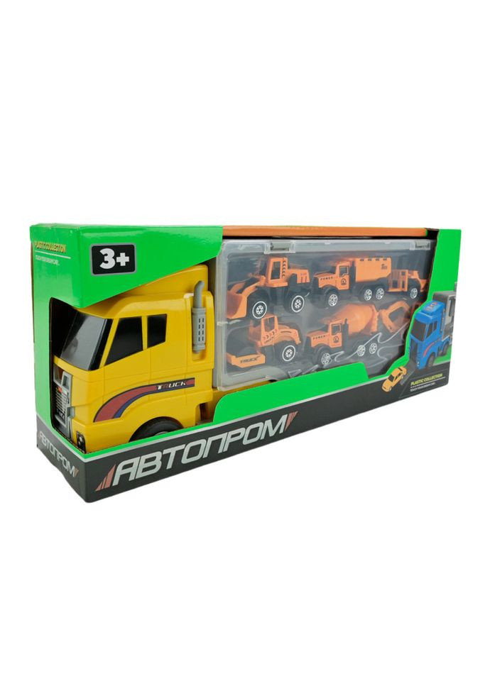 Детский трейлер с машинками PS006-4 в наборе 6 машинок АВТОПРОМ (333702715)