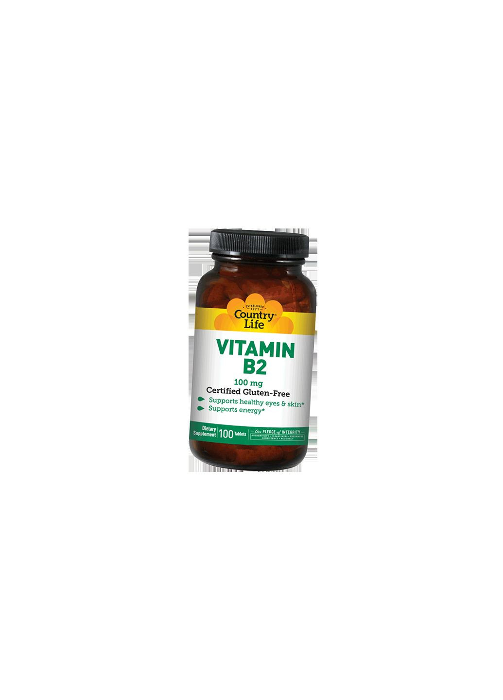Рибофлавин, Vitamin B2 100, 100таб (36124088) Country Life (293255377)