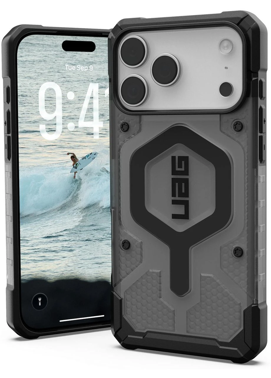 Панель UAG Pathfinder Clear MagSafe для Apple iPhone 17 Pro Max Ash/Black (114552113140) Urban Armor Gear (393949822)