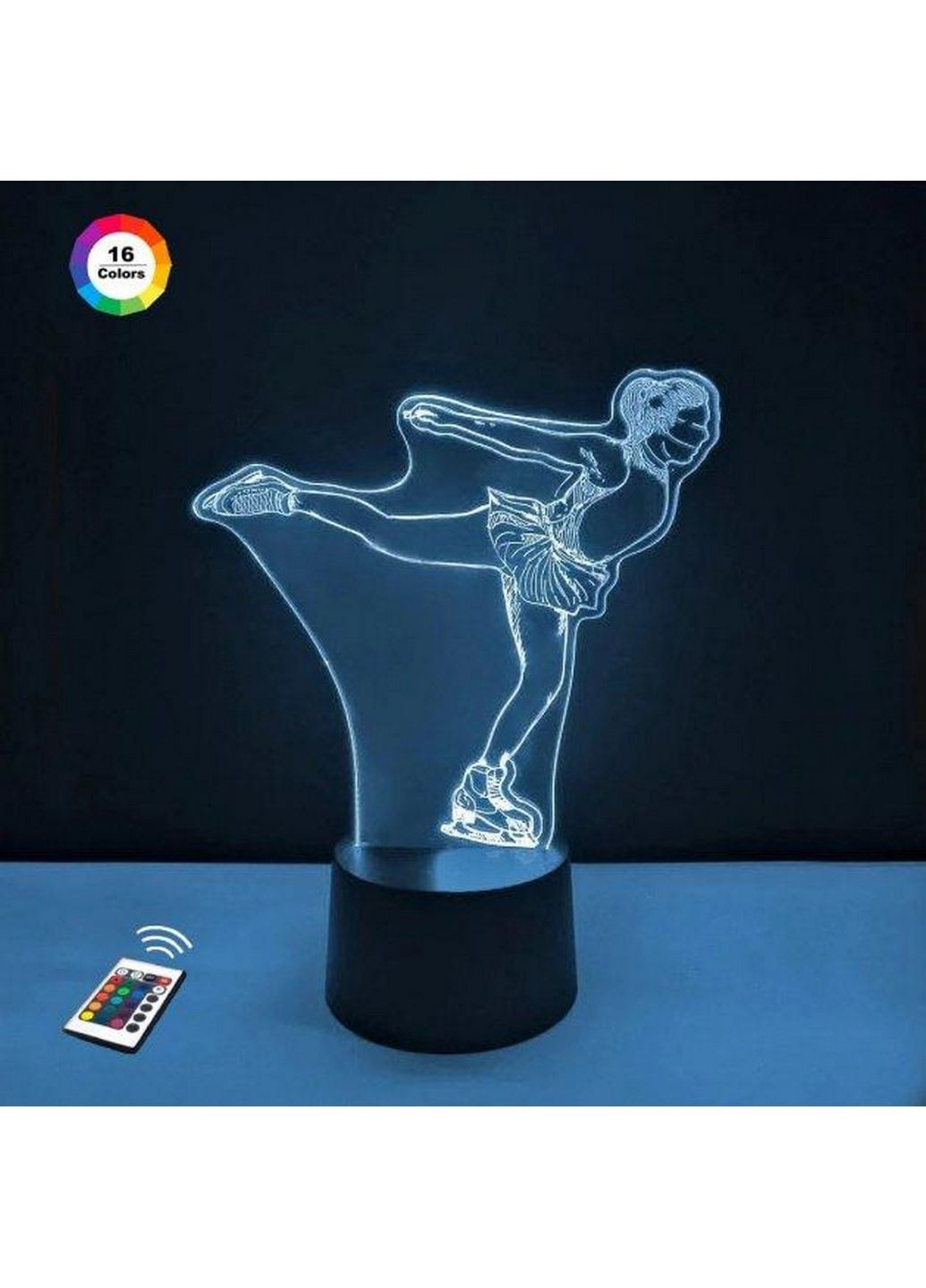 3D ночник-светильник "Фигуристка" 3DTOYSLAMP (279316880)