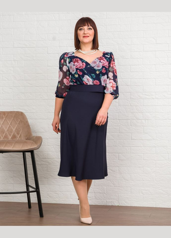 Синя плаття 14498-1 Alenka Plus