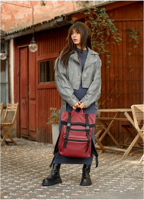 Рюкзак ролл унисекс RollTop LTT бордо Sambag (302519330)