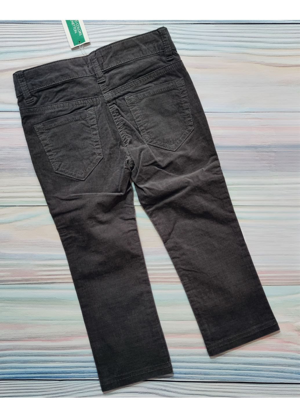 Дитячі вельветові штани для дівчинки 2 роки Сірий United Colors of Benetton (367837532)