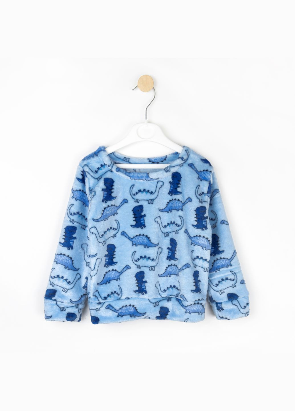 Синя всесезон піжама тепла для хлопчика dino dexter's