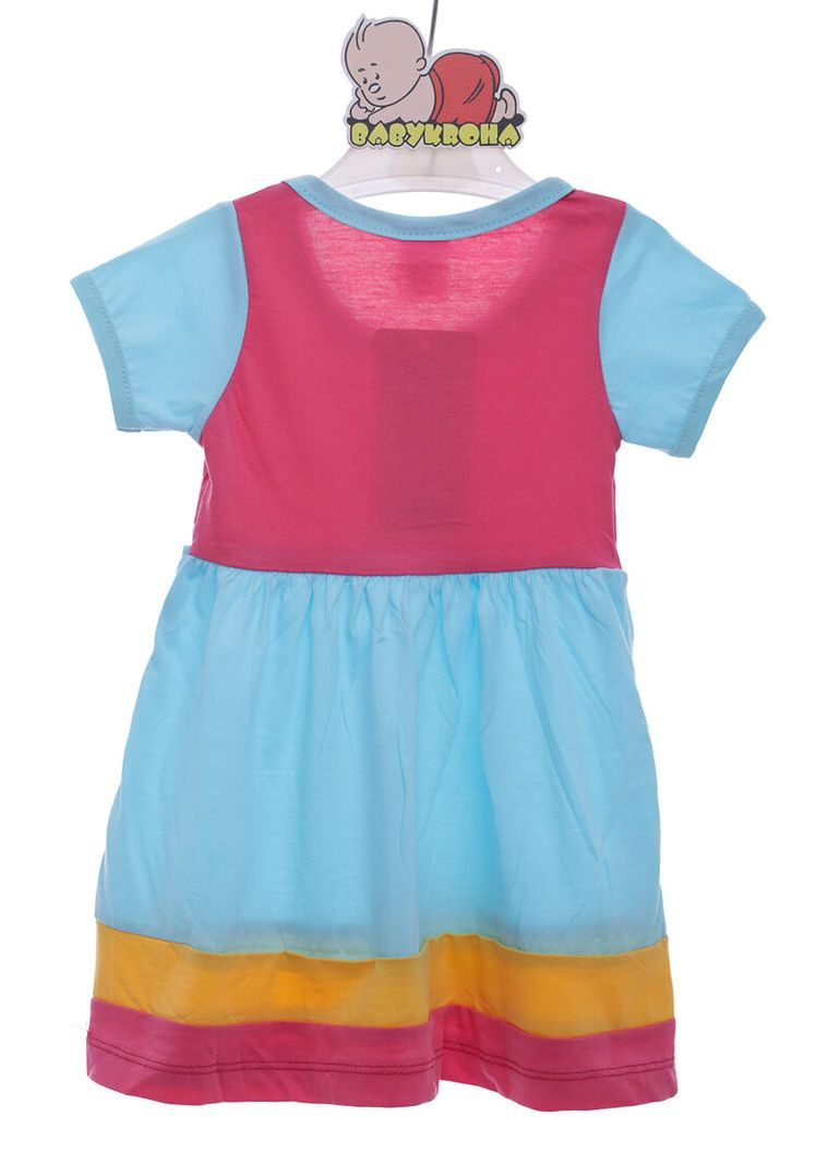 Блакитна сукня літня трикотажна summer блакитний 110 см (38424) BABYKROHA (323469957)