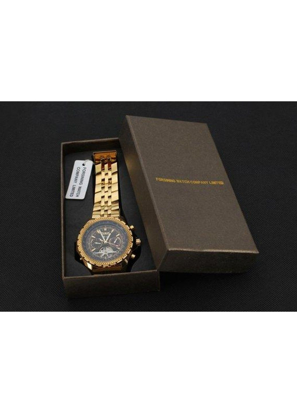 Мужские наручные классические часы Exclusive (Золотистые) Jaragar (314483500)