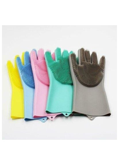 Універсальні рукавиці з ворсинками Magics силіконові термостійкі рукавички Magic (349821713)