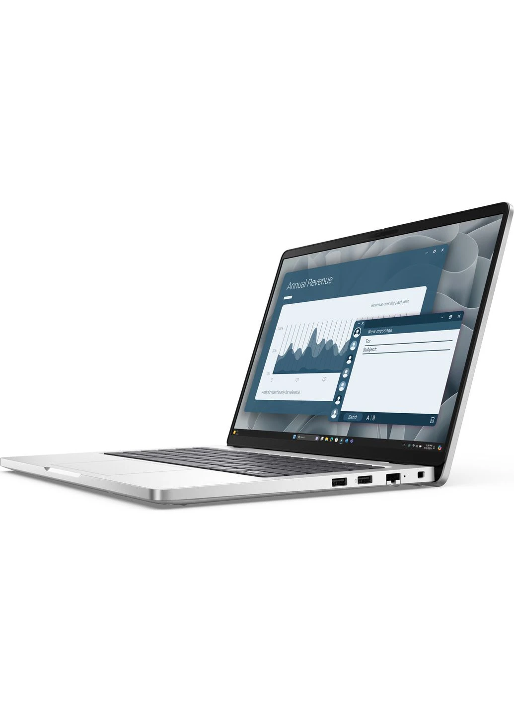 Ноутбук Pro 14 14" FHD+ IPS AG, AMD AI 5 PRO 340, 16GB, F512GB, UMA, Win11P, серебристый Dell (360393218)