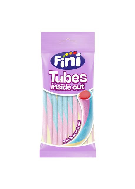 Жувальні цукерки Веселкові трубочки навиворіт (8410525263057) Fini (372007425)