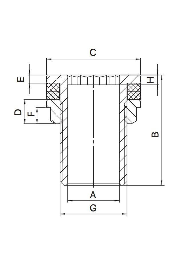 Врезка в бак с контргайкой EP.0430 -1" (латунная) (EP6188) EUROPRODUCT (342717463)