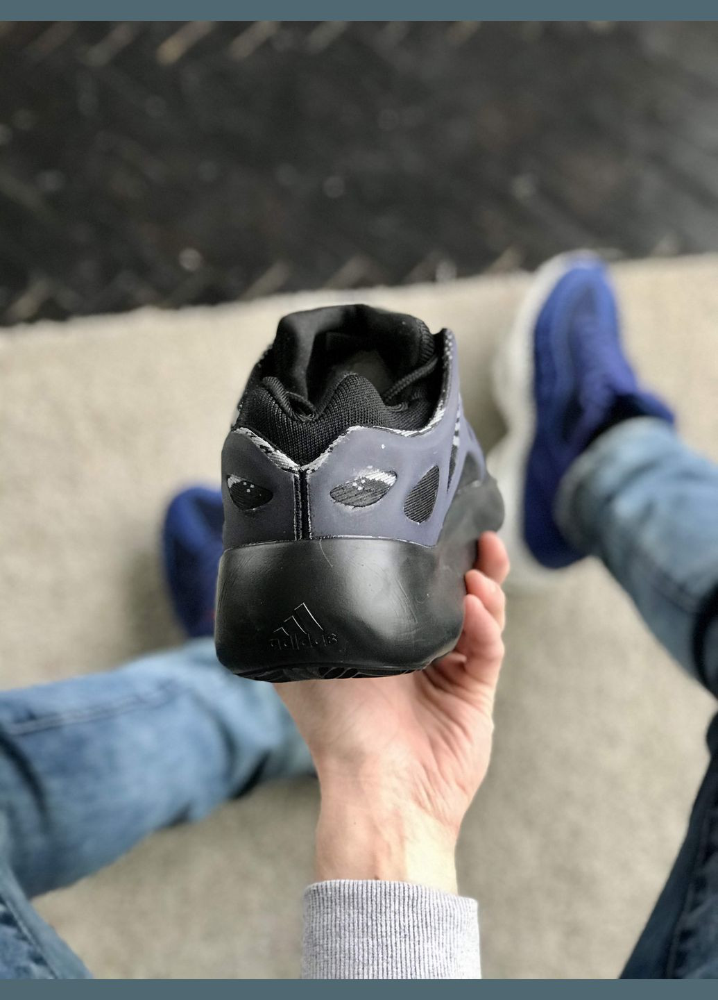 Кросівки жіночі і чоловічі Adidas Yeezy Boost 700 v3 Alvah Black | Адідас Ізі буст 700 в3 чорні No Brand чорні демісезони (307397762)