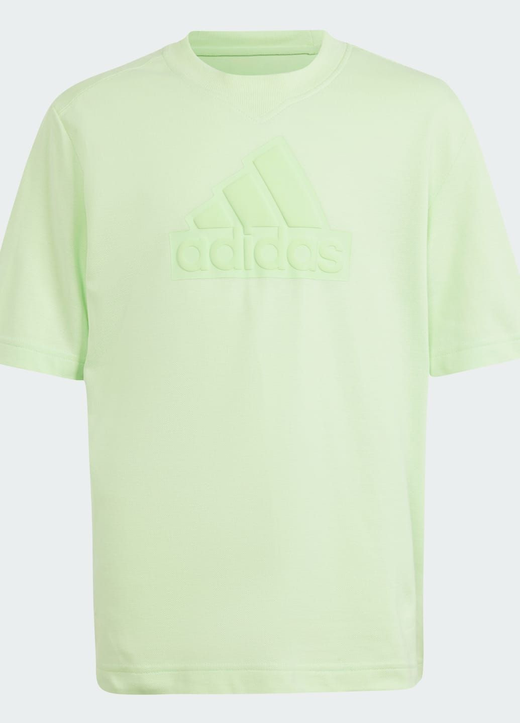 Зеленая демисезонная футболка future icons logo adidas