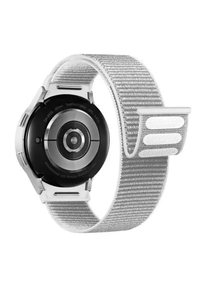 Ремінець до смарт-годинника Classic / 5 / 5 Pro / 4 / 4 Classic White ArmorStandart Nylon Band для Samsung Galaxy Watch 7 / FE / 6 / 6 (401514356)