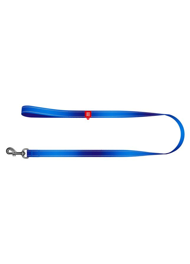 Повідець для собак WAUDOG нейлоновий світловідбиваючий 20мм 200см синій для маленьких собак повідець для вигулу ProDobro (373221527)