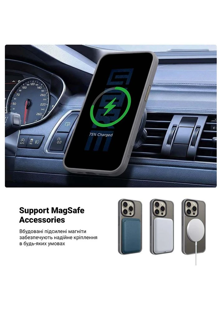 Чехол Uniq Magsafe для Apple iPhone 14 Pro Grey (ARM75282) ArmorStandart (323106450)