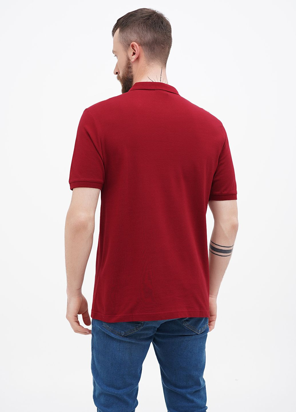Бордовая футболка-футболка поло u.s. polo assn мужская для мужчин U.S. Polo Assn.