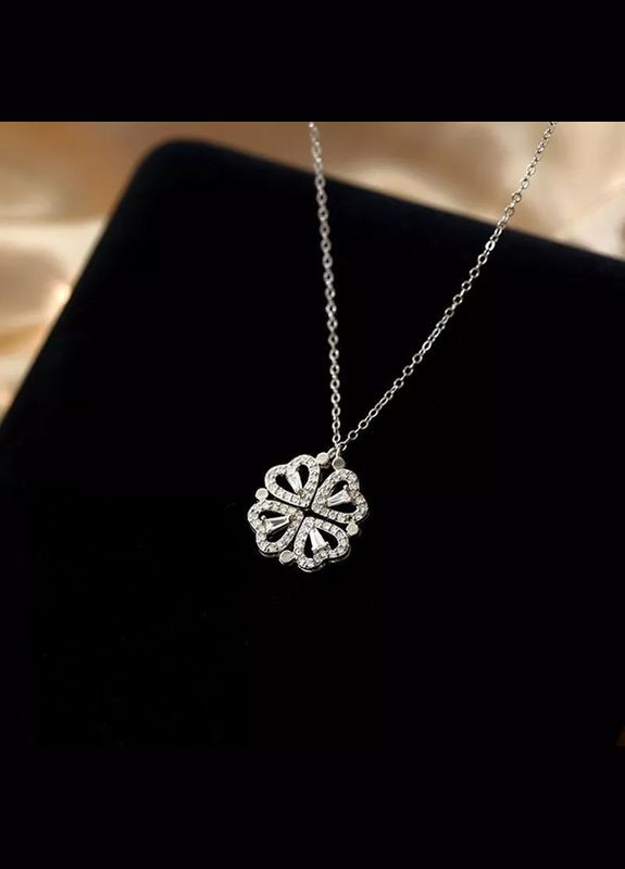 Магнітна підвіска-трансформер з клевером, підвіска з сердечками, намисто, кулон, ланцюжок Fashion Jewelry (337718856)