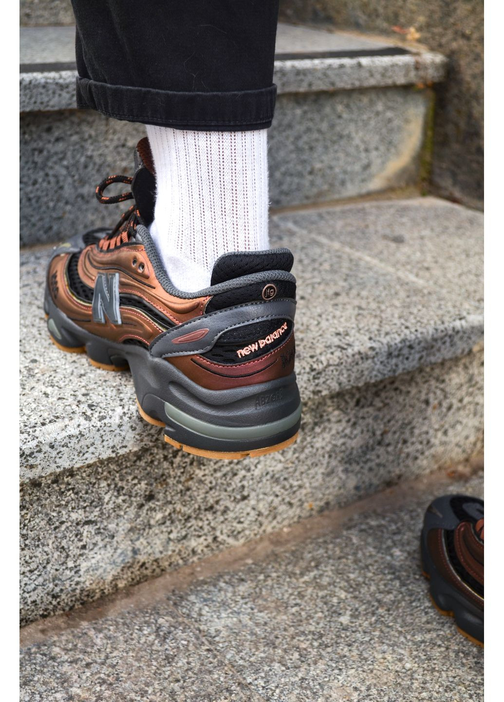 Комбіновані Осінні кросівки чоловічі new balance 1000 brown нью беланс 1000 No Brand
