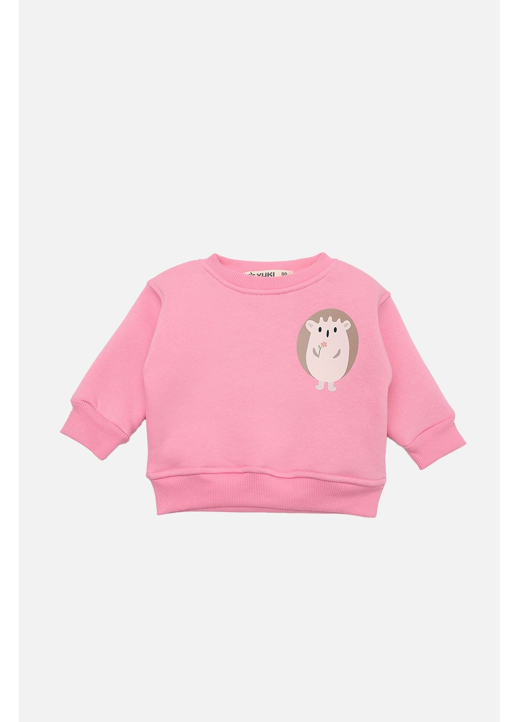 Yuki свитшот для девочки цвет розовый cb-00284556 розовый футер