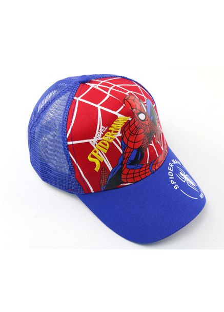Кепка бейсболка для мальчика с сеткой Паук Spider-man синяя дышащая 50-56 No Brand (331291695)