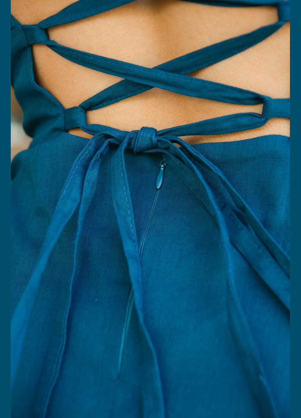 Летний женский сарафан женский «line» интрудер изумрудный Intruder