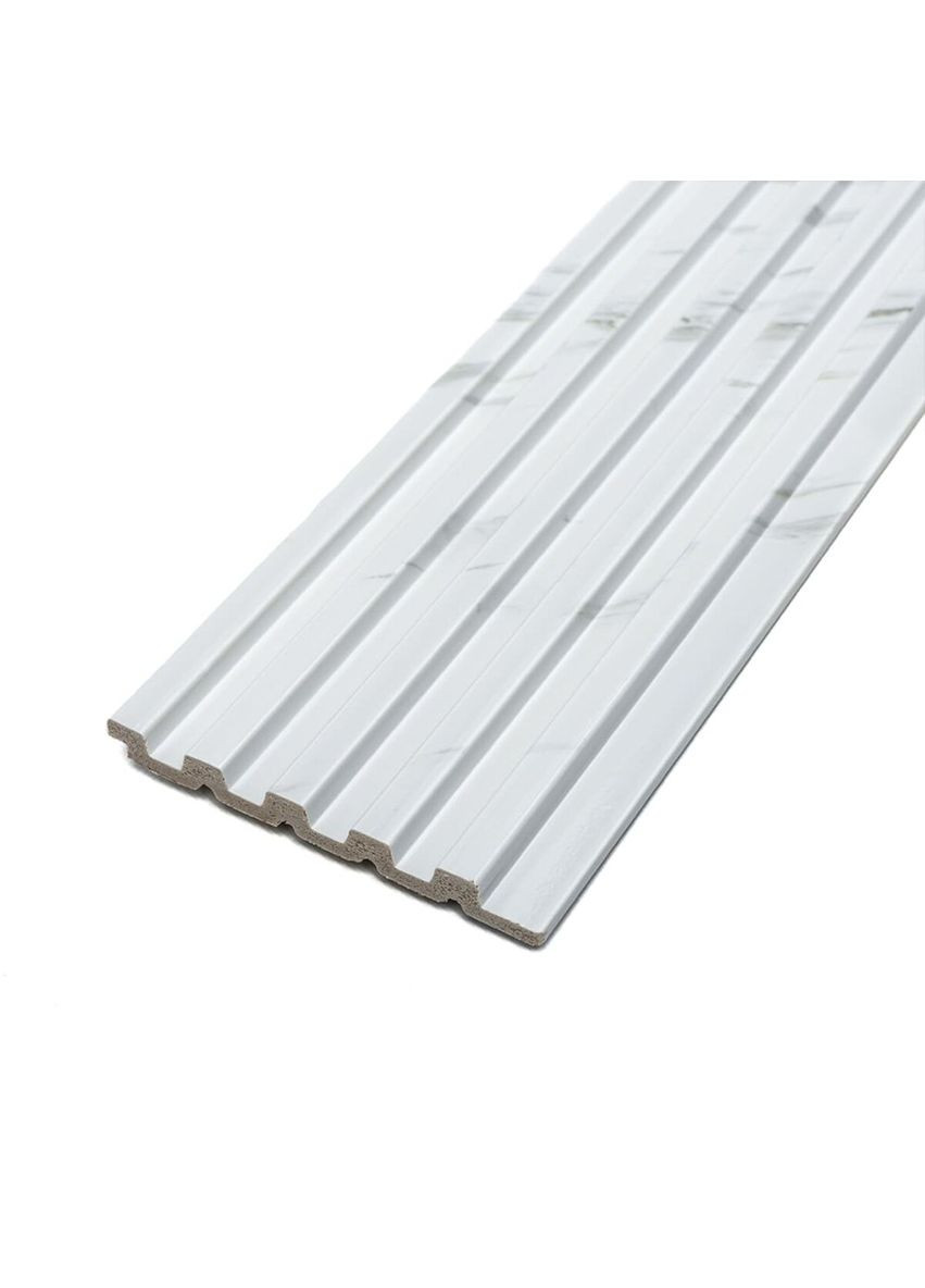 Рейка декоративна PS 2900х120х12мм Білий мармур SW-00002134 Sticker Wall (325880209)