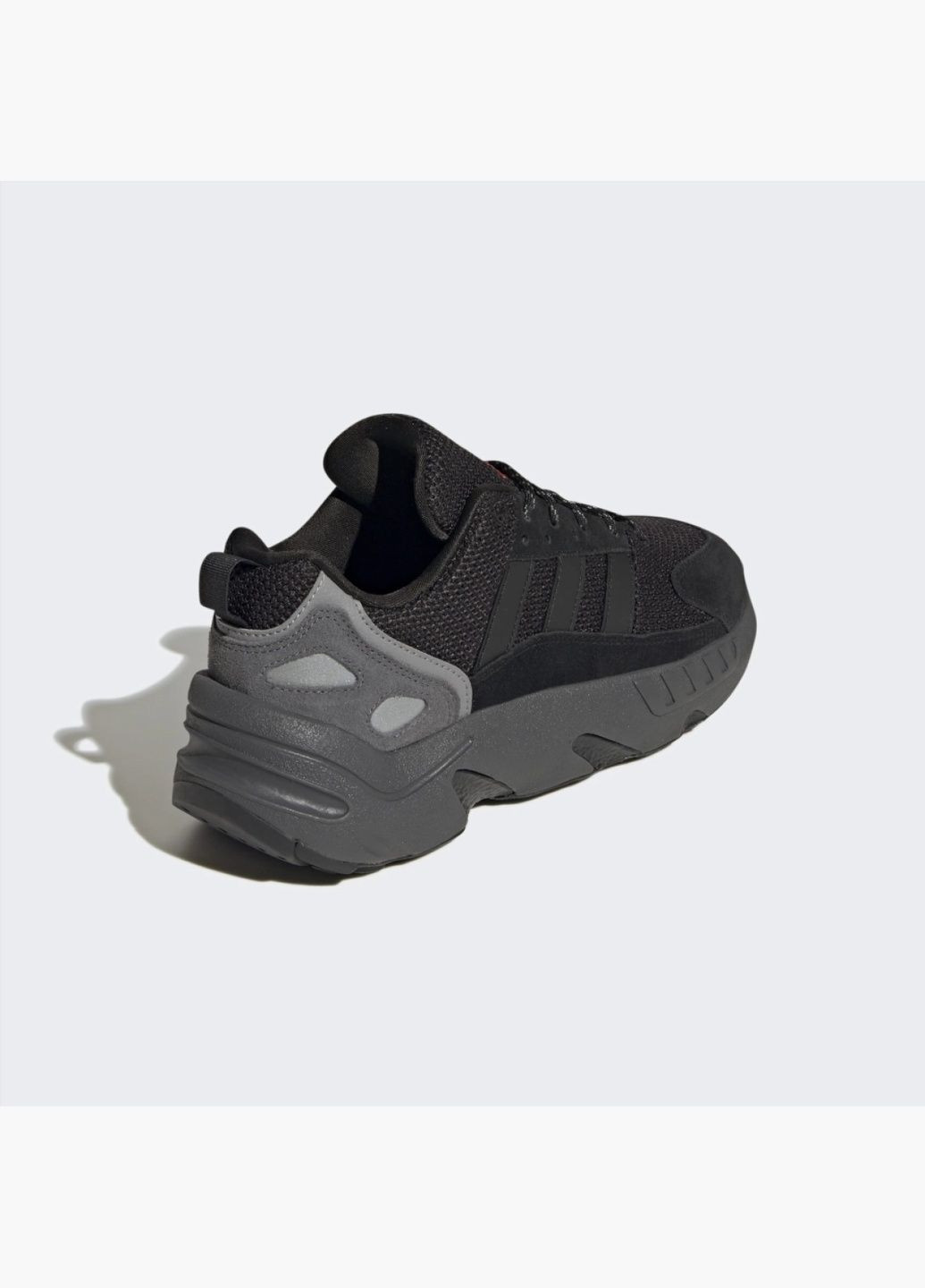 Чорні кросівки чоловічі zx 22 boost shoes black hq6631 adidas