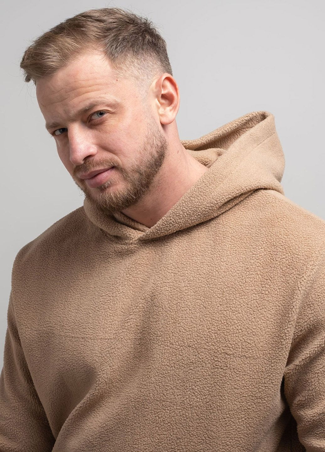 Худі чоловіче бежеве teddy 102872 Power (276705675)